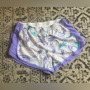 Women’s Athletic Works Athletic Shorts - Purple and White